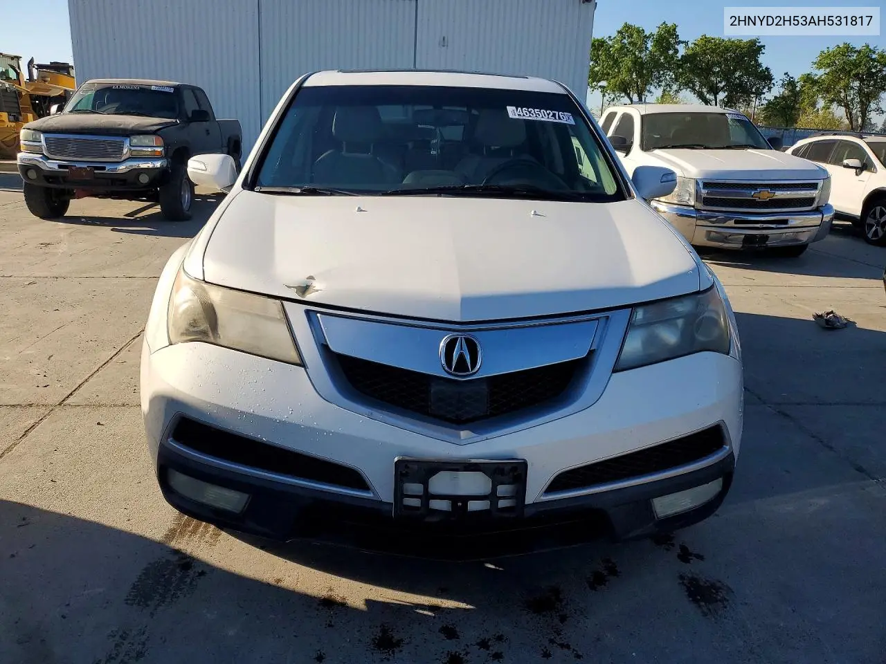 2010 Acura Mdx Advance VIN: 2HNYD2H53AH531817 Lot: 46350276