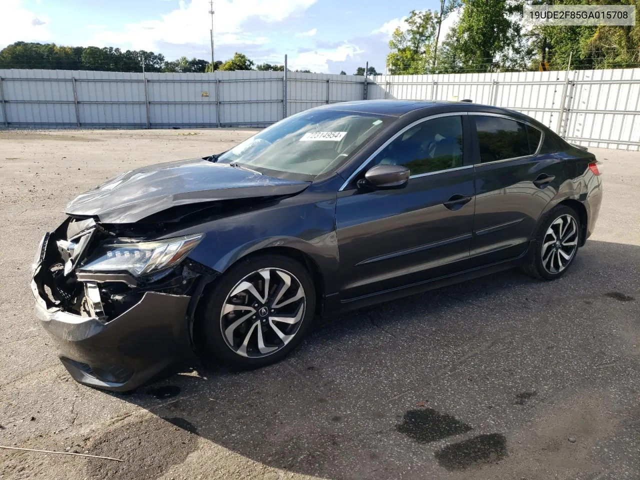 19UDE2F85GA015708 2016 Acura Ilx Premium