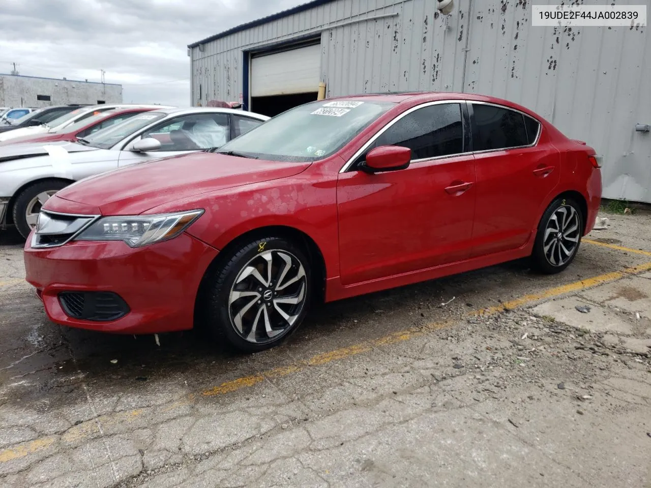 19UDE2F44JA002839 2018 Acura Ilx Special Edition