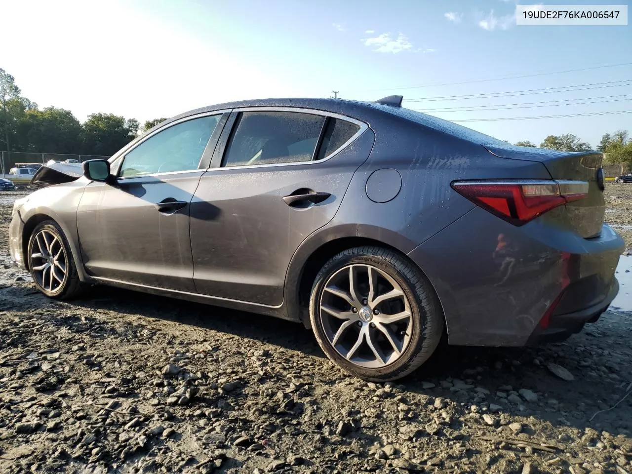 19UDE2F76KA006547 2019 Acura Ilx Premium