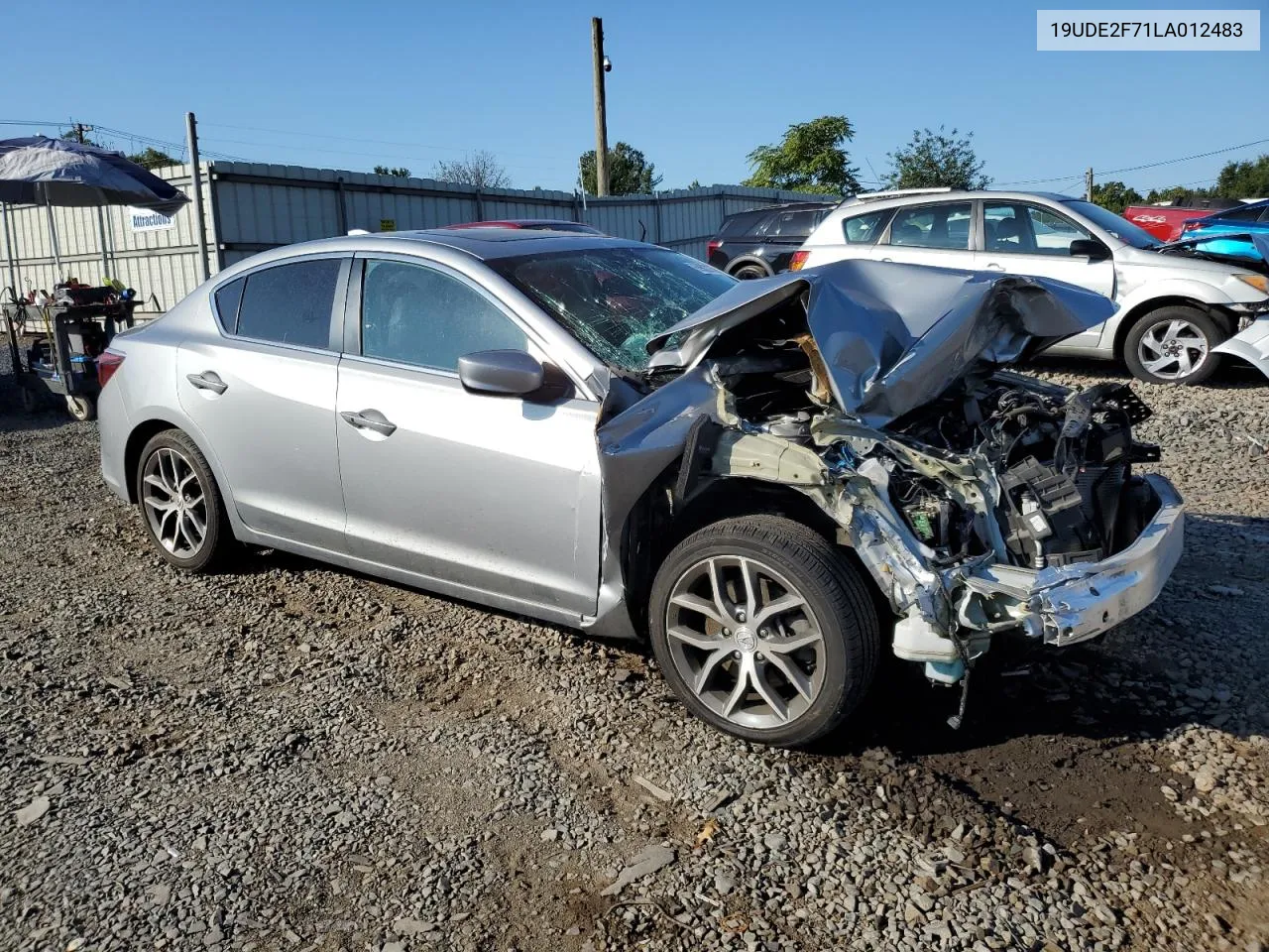 19UDE2F71LA012483 2020 Acura Ilx Premium