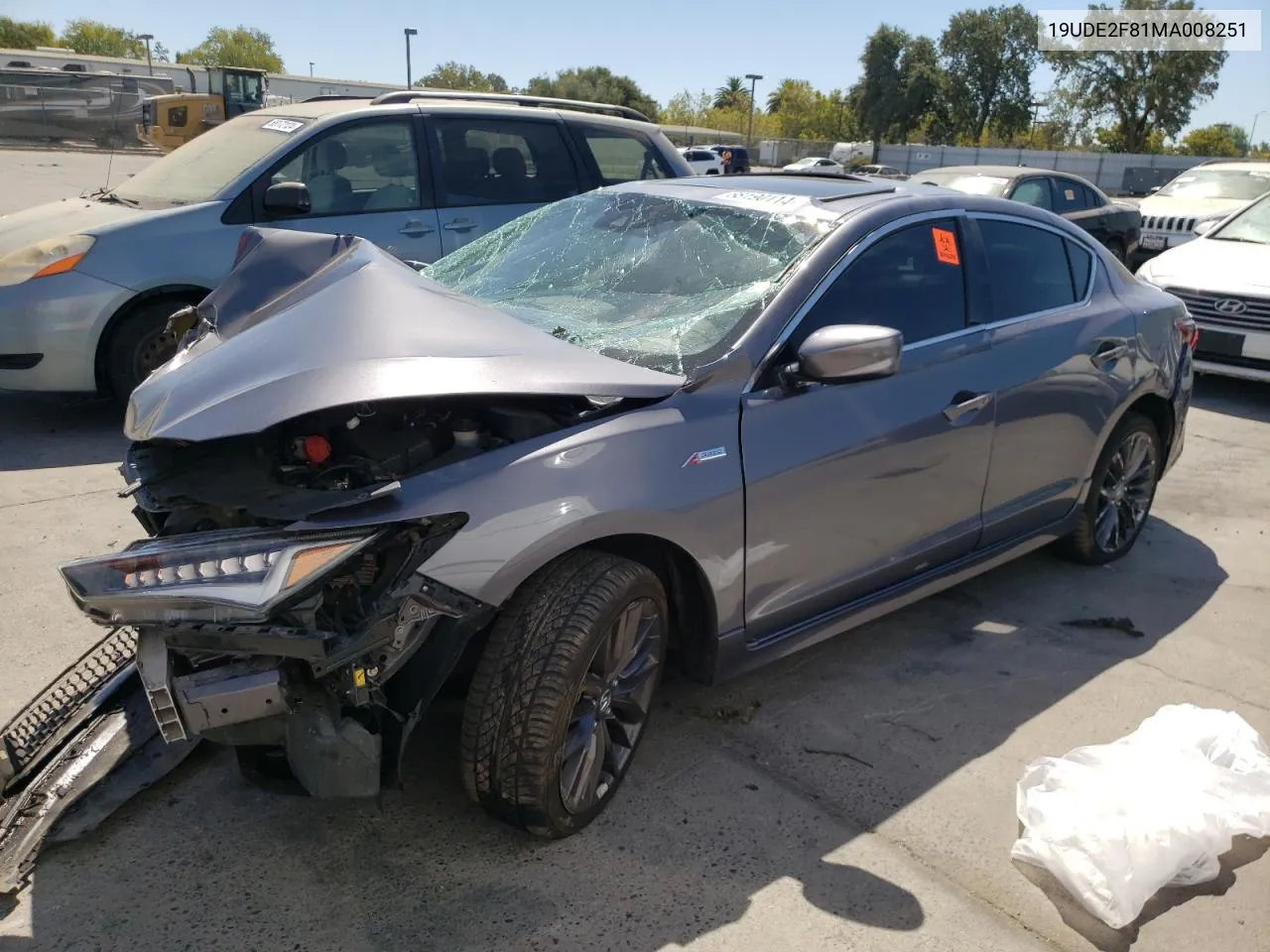 19UDE2F81MA008251 2021 Acura Ilx Premium A-Spec