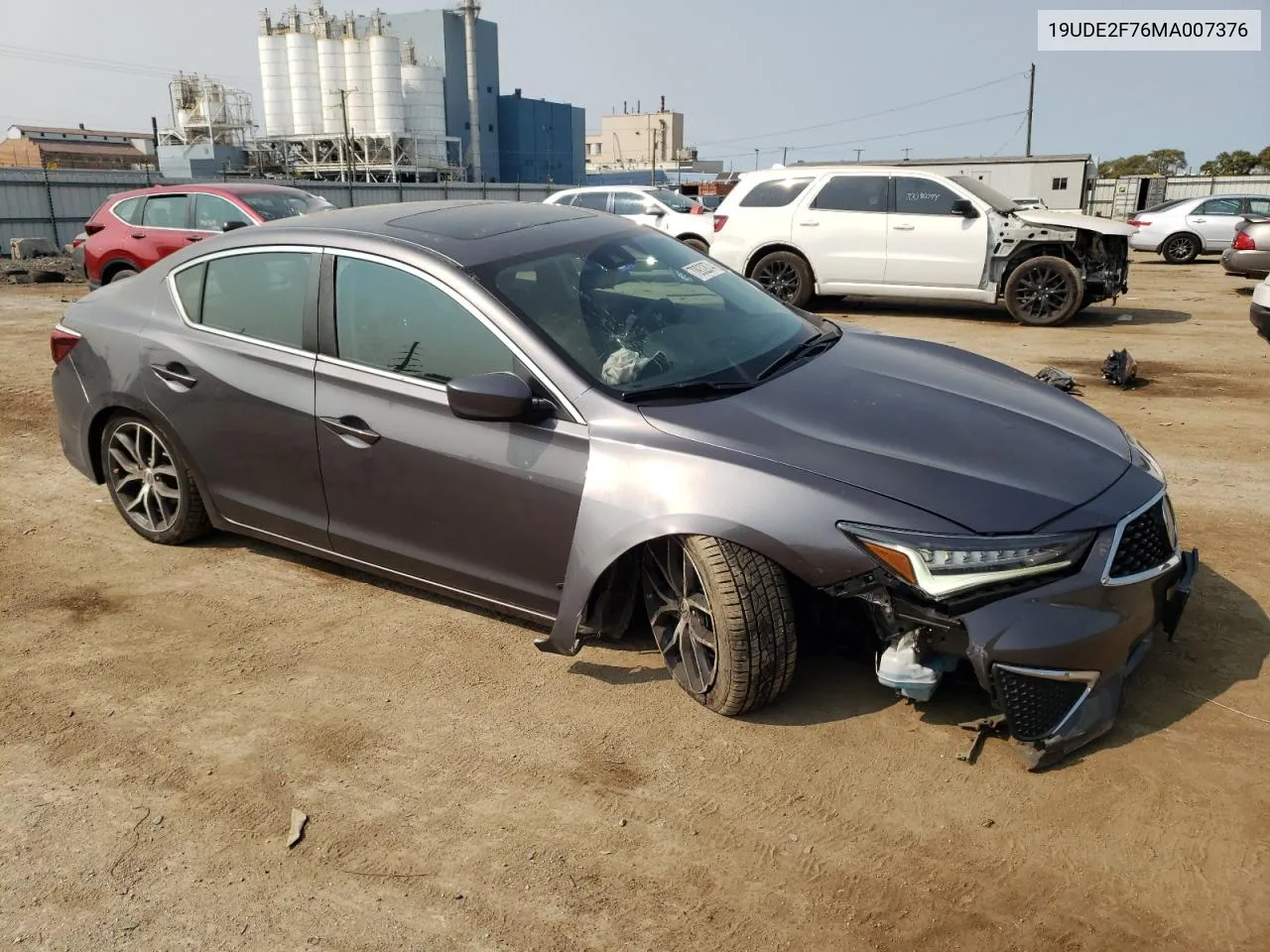 19UDE2F76MA007376 2021 Acura Ilx Premium