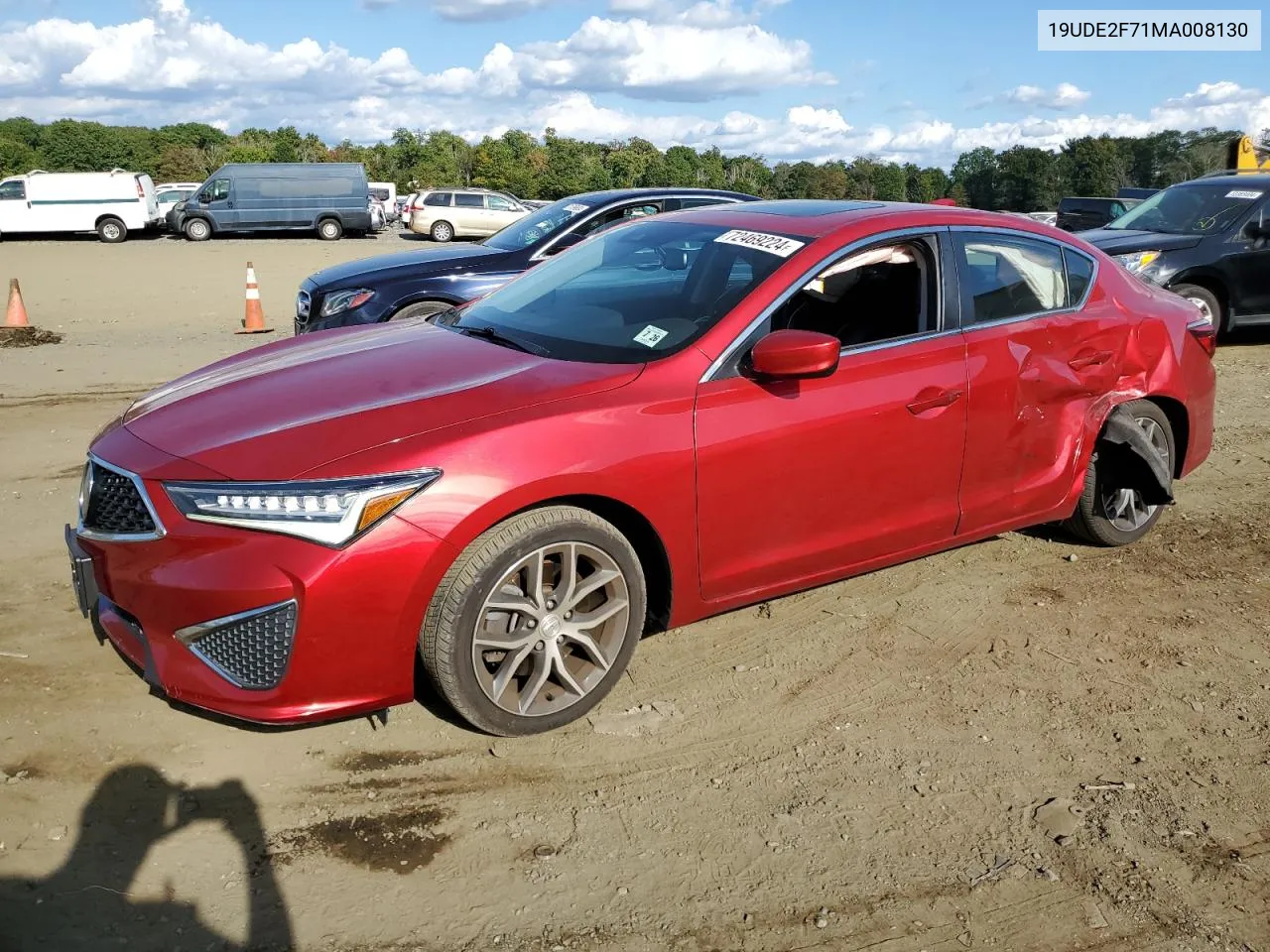 19UDE2F71MA008130 2021 Acura Ilx Premium