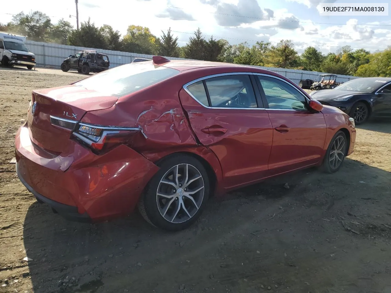 19UDE2F71MA008130 2021 Acura Ilx Premium