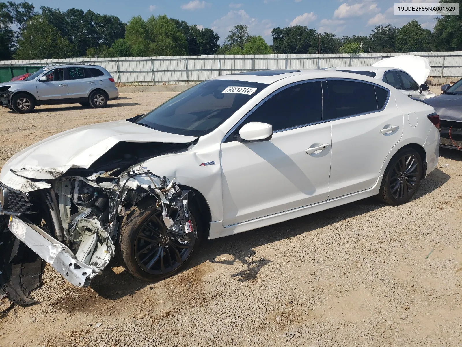 19UDE2F85NA001529 2022 Acura Ilx Premium A-Spec