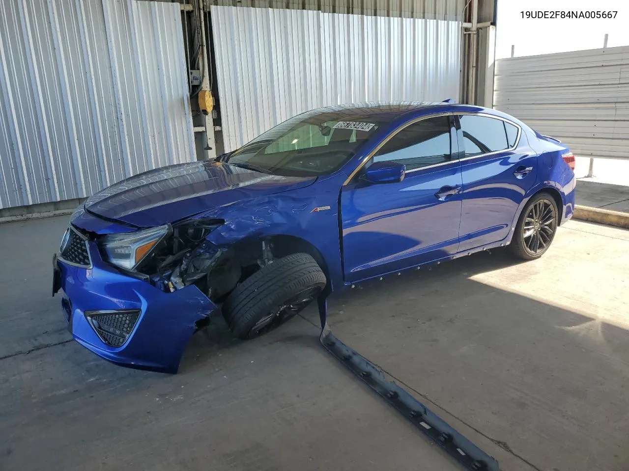 19UDE2F84NA005667 2022 Acura Ilx Premium A-Spec