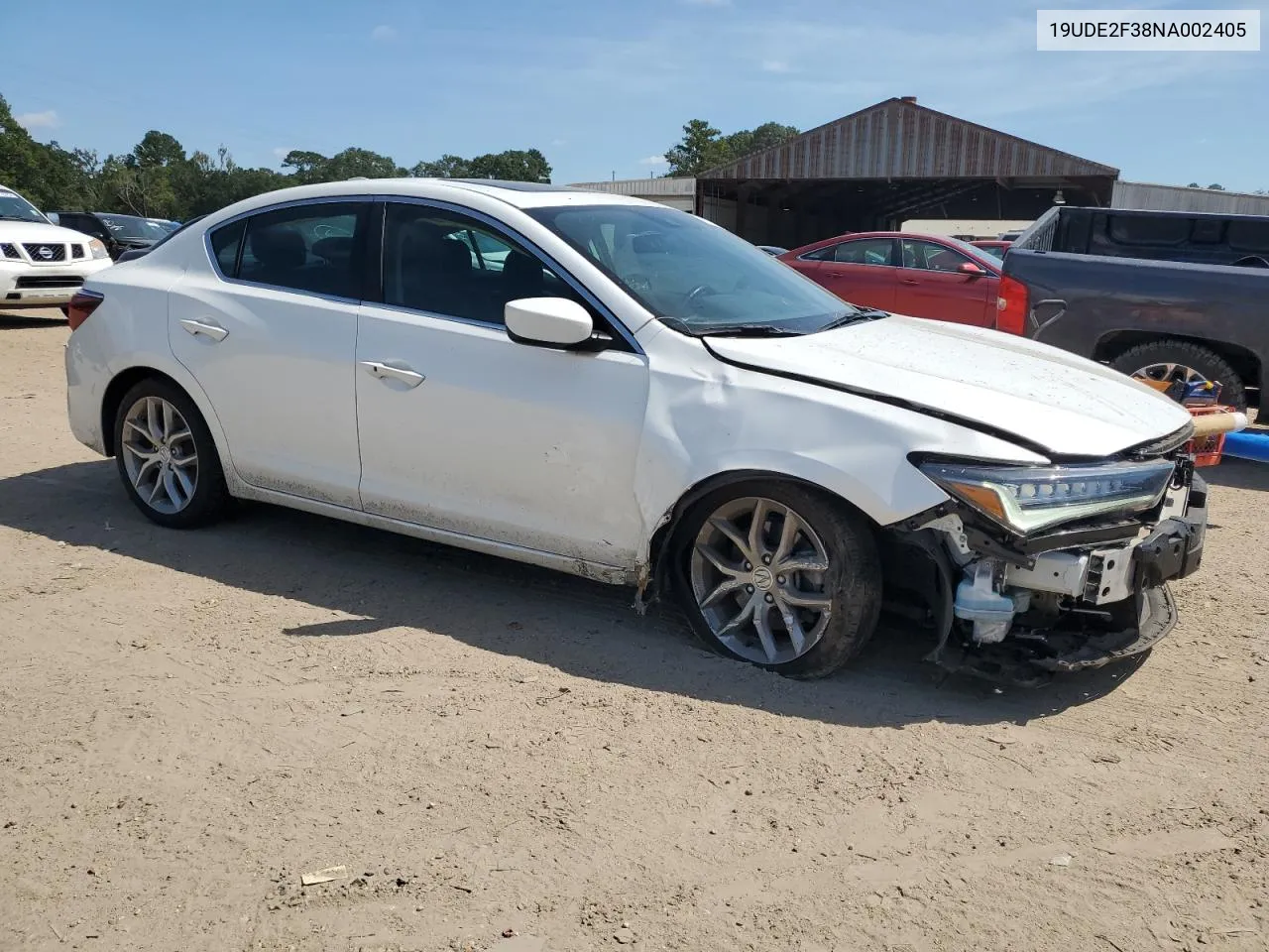 19UDE2F38NA002405 2022 Acura Ilx