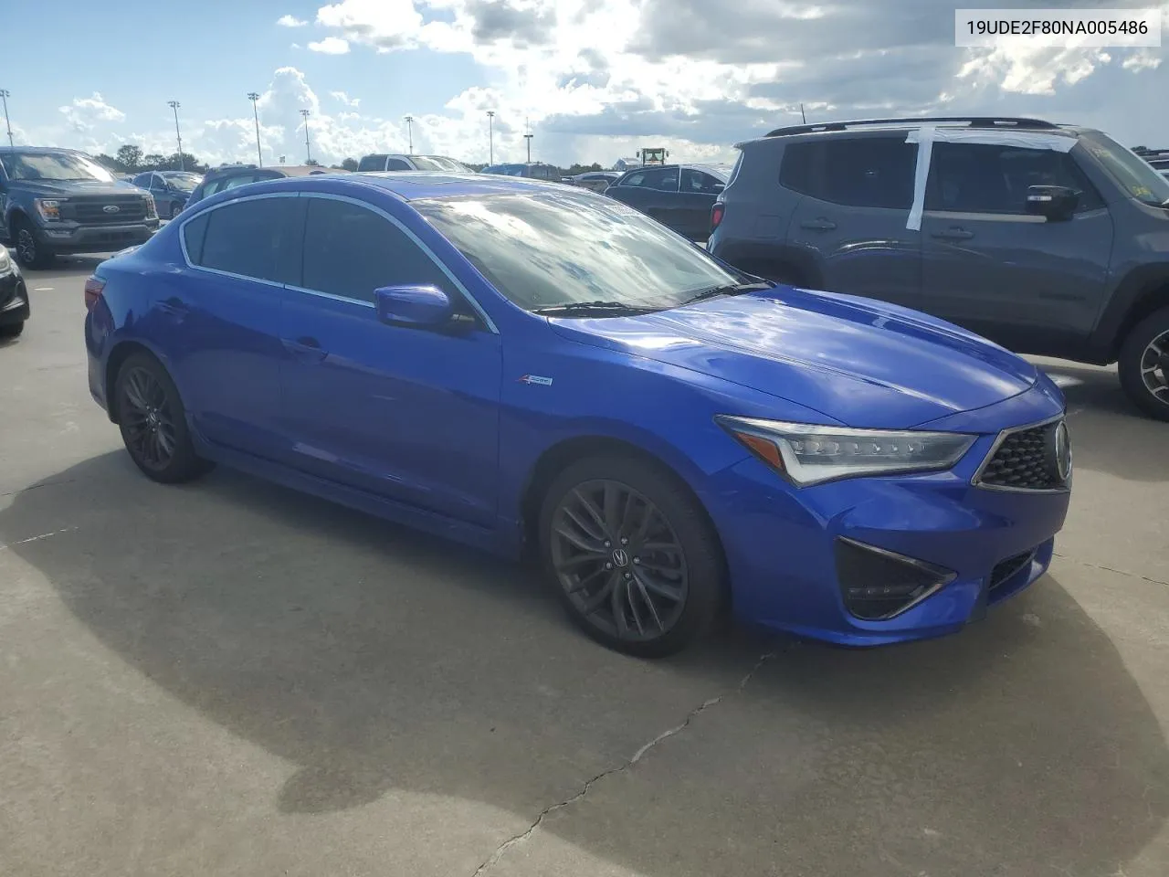 19UDE2F80NA005486 2022 Acura Ilx Premium A-Spec