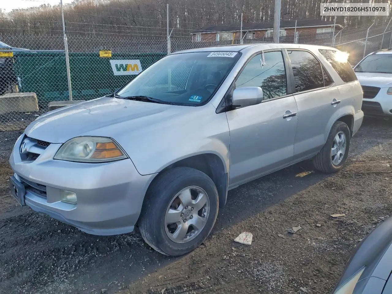 2HNYD18206H510978 2006 Acura Mdx