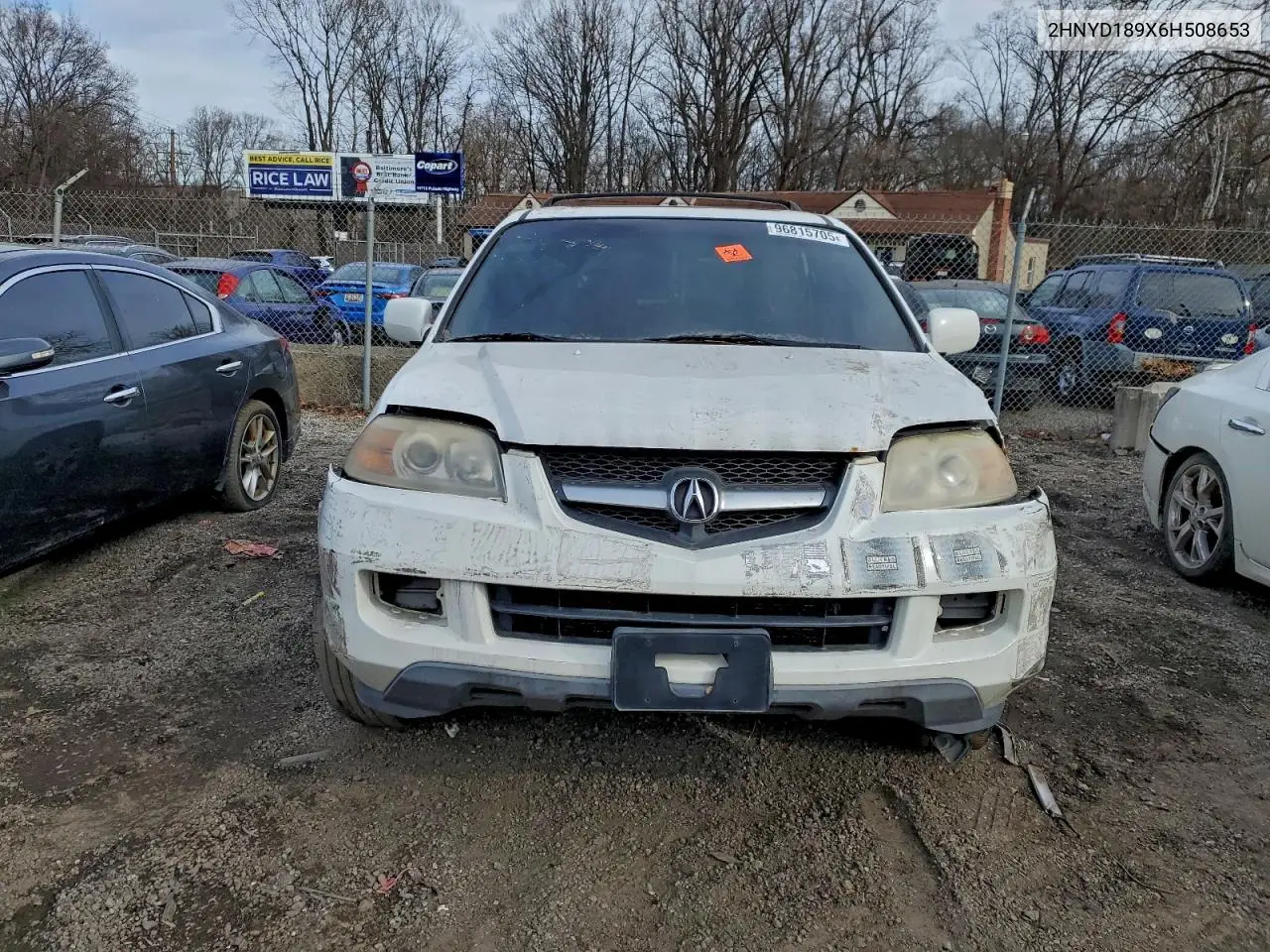 2HNYD189X6H508653 2006 Acura Mdx Touring