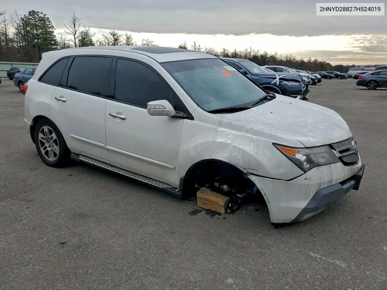 2HNYD28827H524019 2007 Acura Mdx Sport