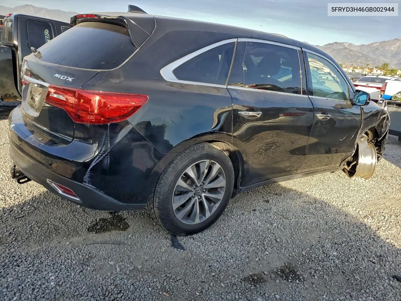 5FRYD3H46GB002944 2016 Acura Mdx Technology