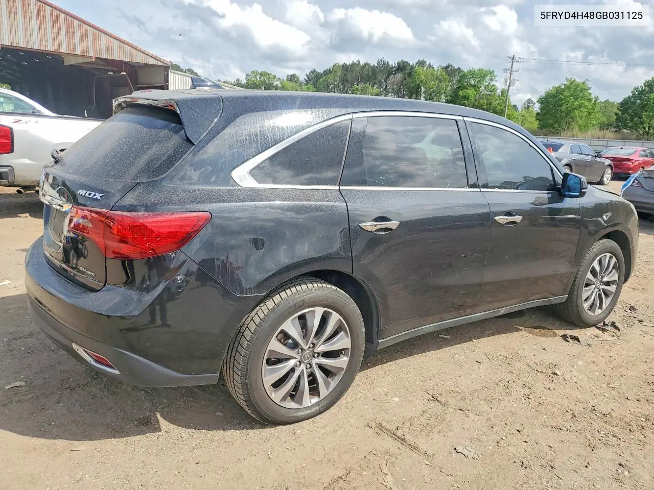 2016 Acura Mdx Technology VIN: 5FRYD4H48GB031125 Lot: 47712606