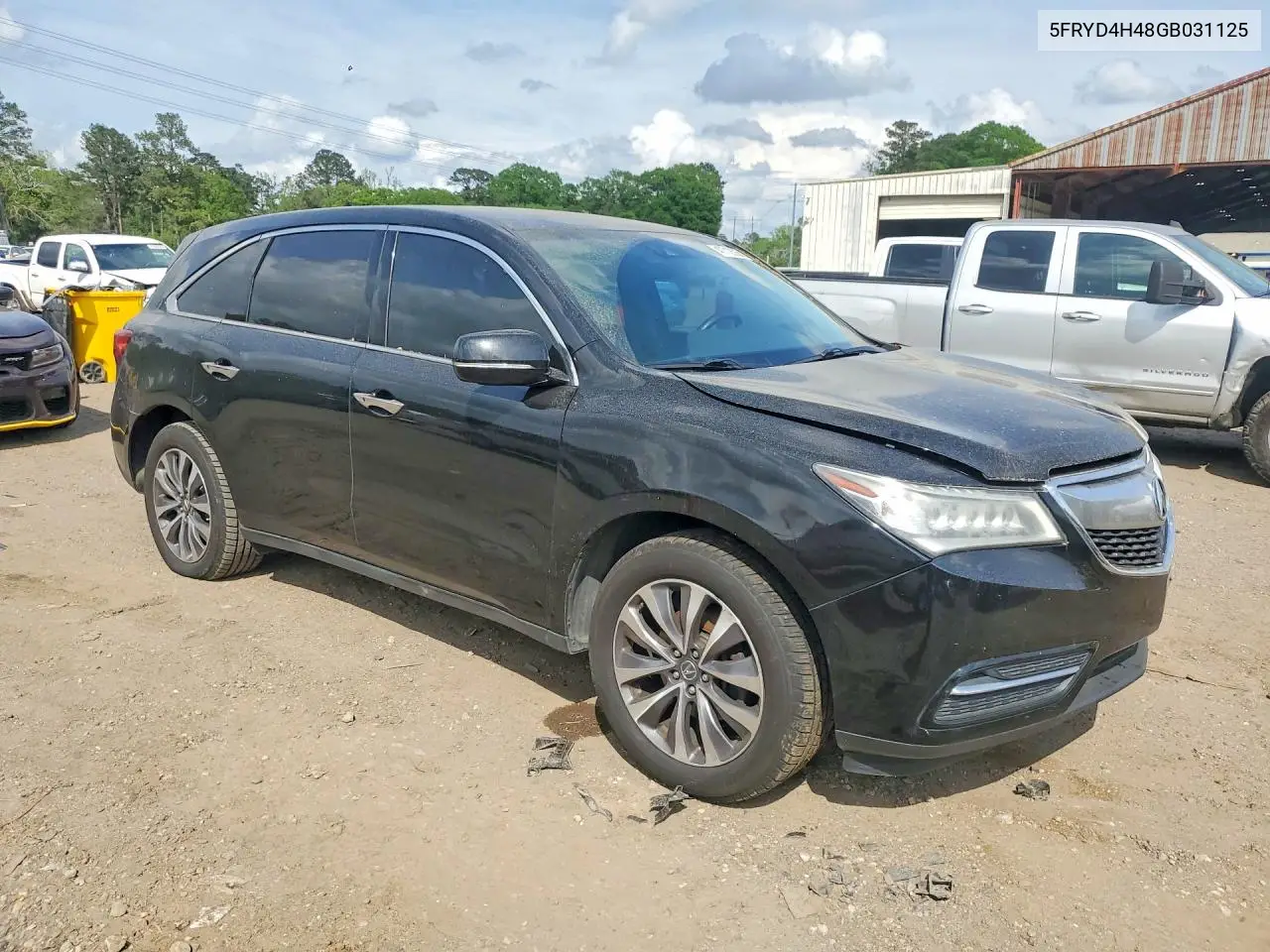 2016 Acura Mdx Technology VIN: 5FRYD4H48GB031125 Lot: 47712606