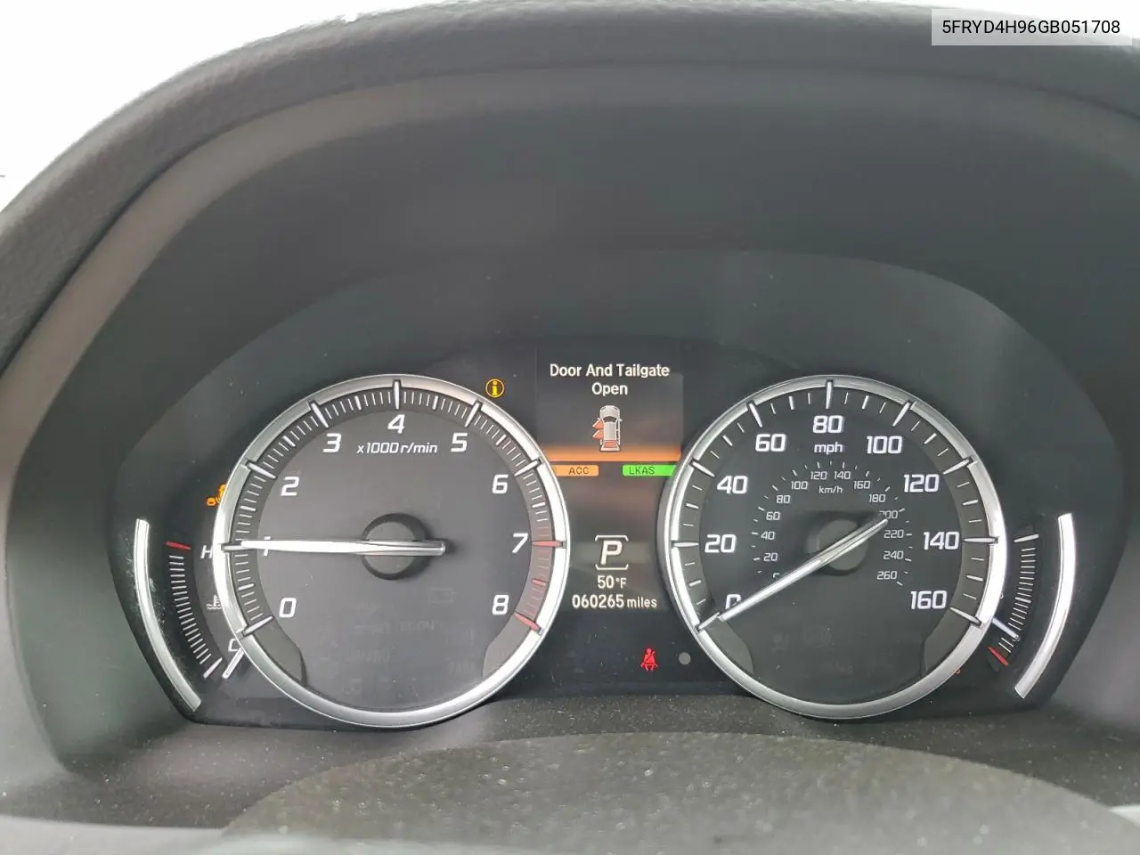 5FRYD4H96GB051708 2016 Acura Mdx Advance