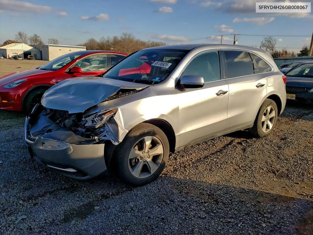 5FRYD4H26GB008067 2016 Acura Mdx