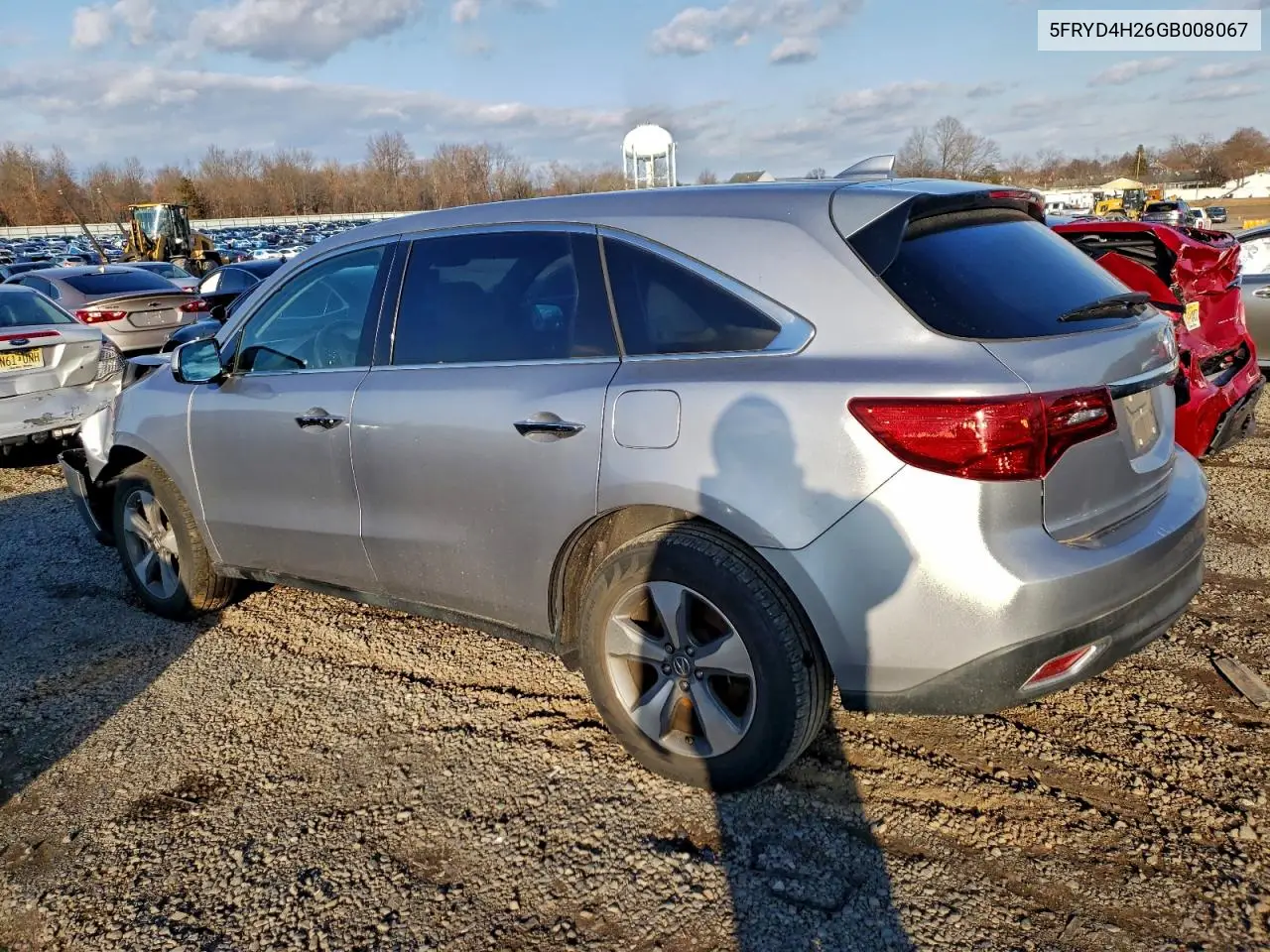 5FRYD4H26GB008067 2016 Acura Mdx