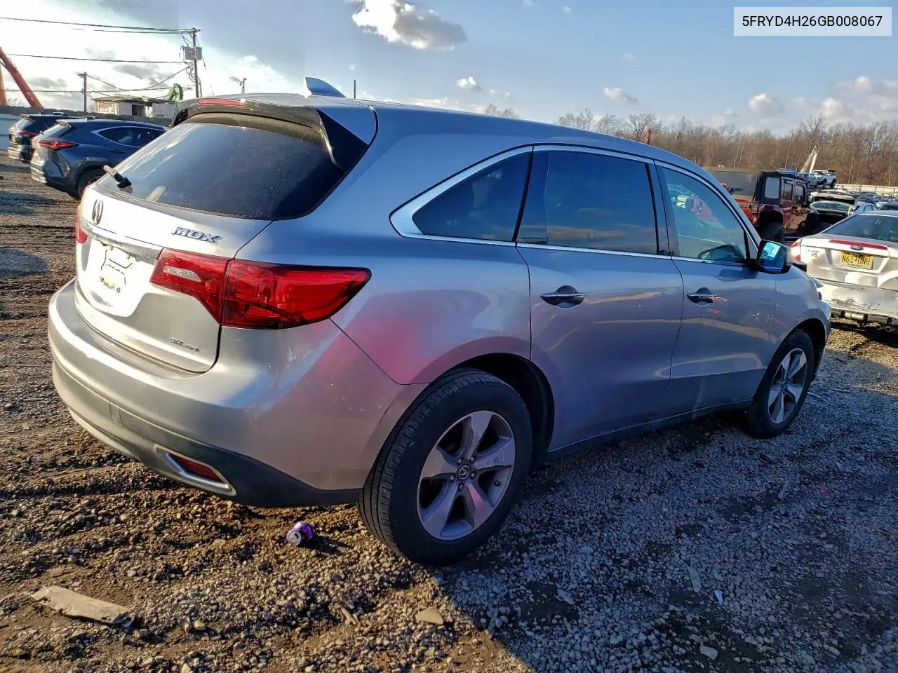 5FRYD4H26GB008067 2016 Acura Mdx