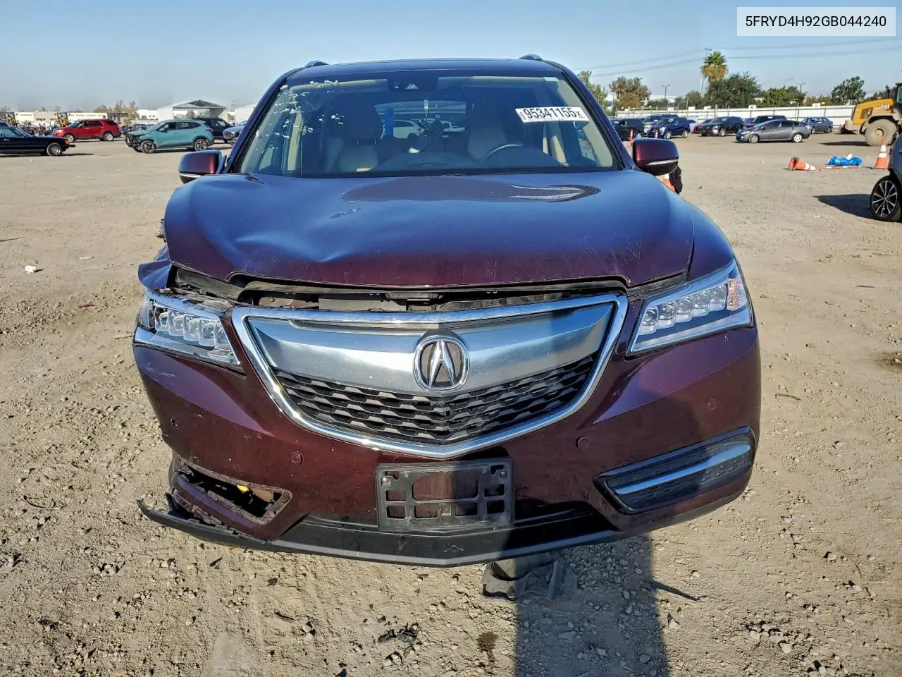 5FRYD4H92GB044240 2016 Acura Mdx Advance