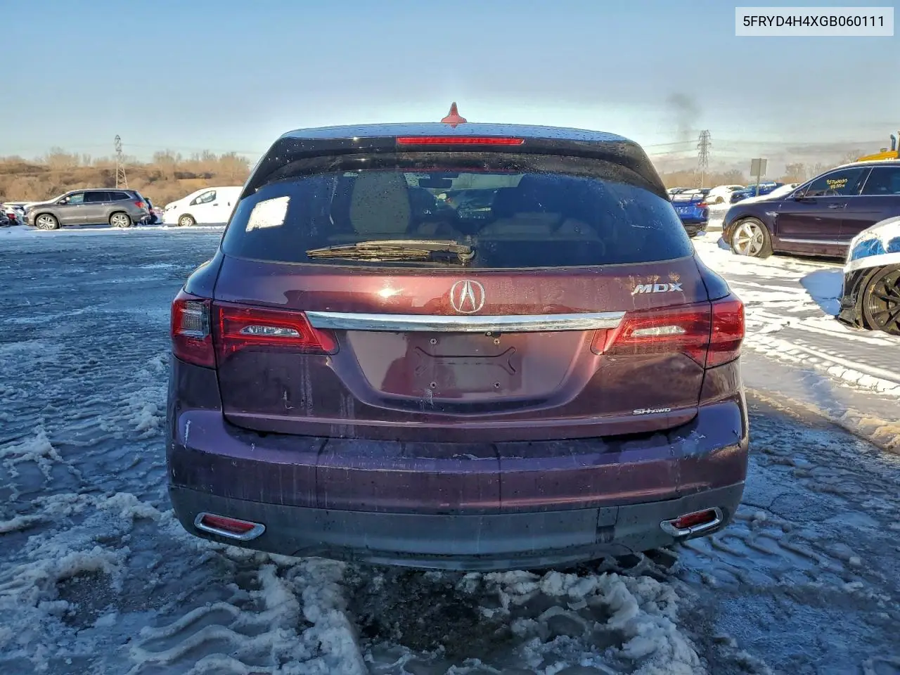 5FRYD4H4XGB060111 2016 Acura Mdx Technology