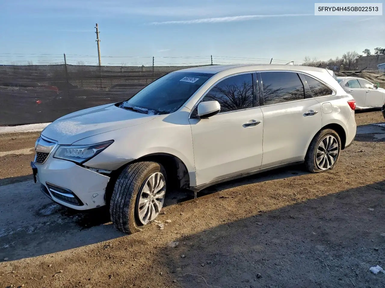 5FRYD4H45GB022513 2016 Acura Mdx Technology