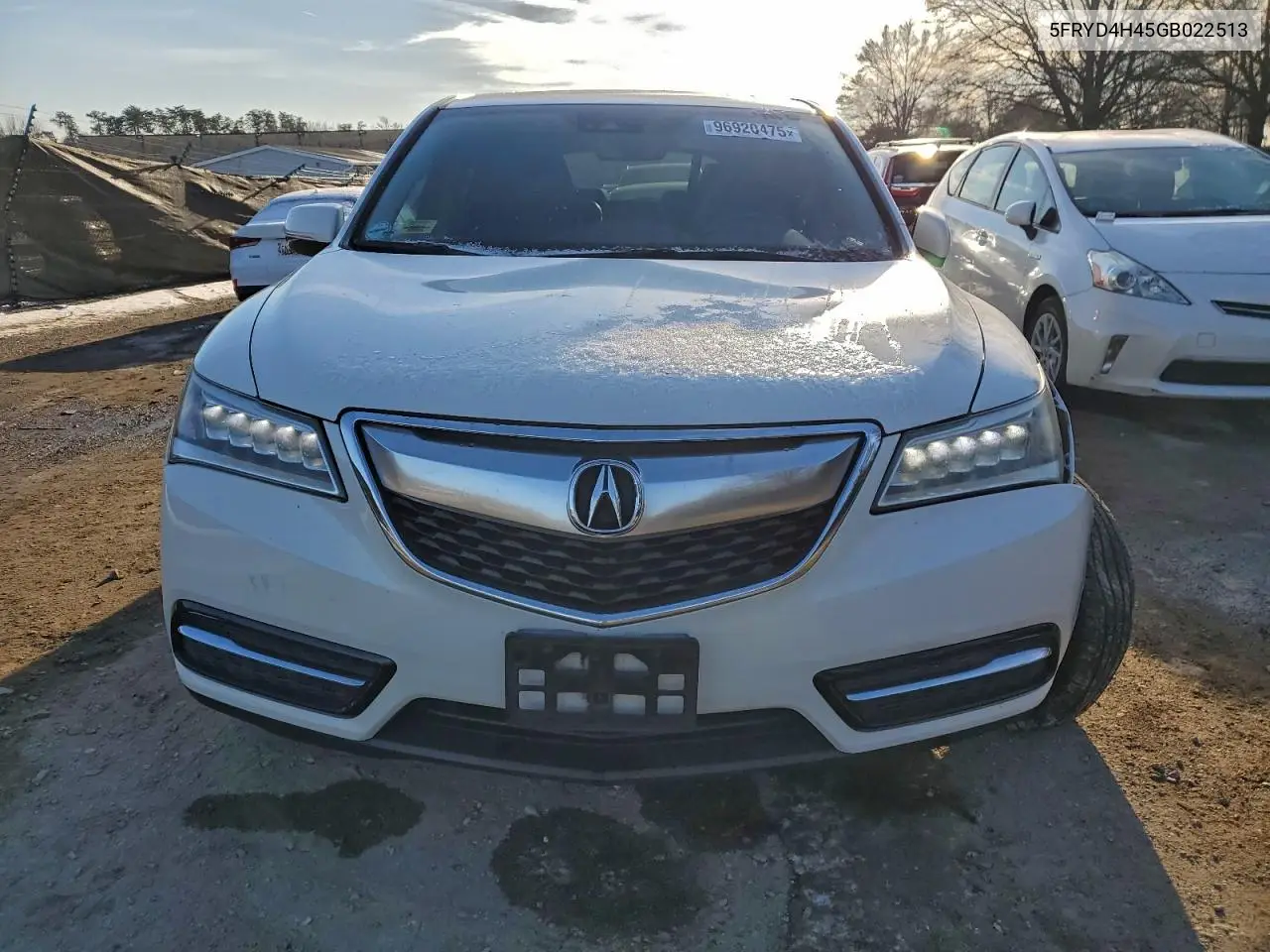 5FRYD4H45GB022513 2016 Acura Mdx Technology