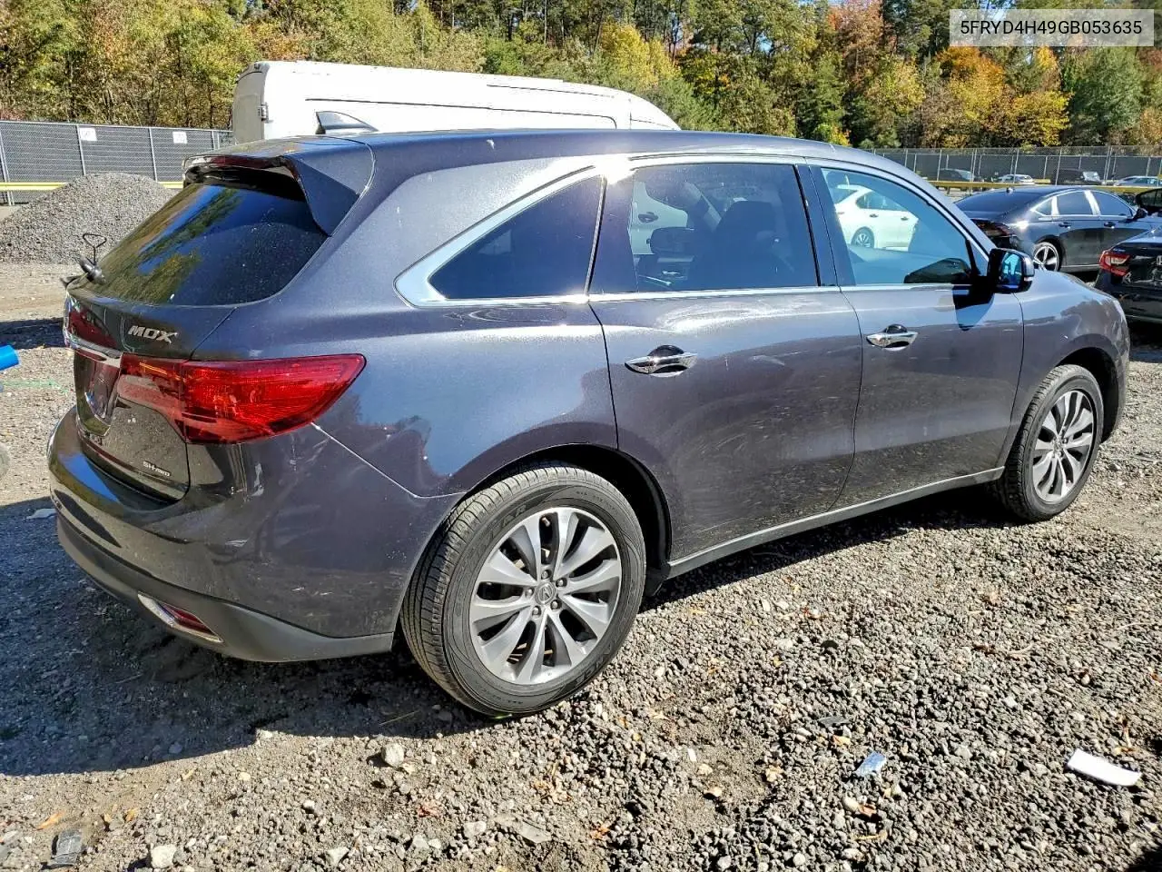 5FRYD4H49GB053635 2016 Acura Mdx Technology