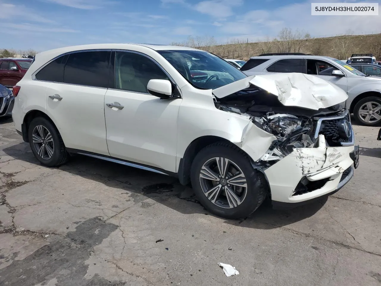 5J8YD4H33HL002074 2017 Acura Mdx