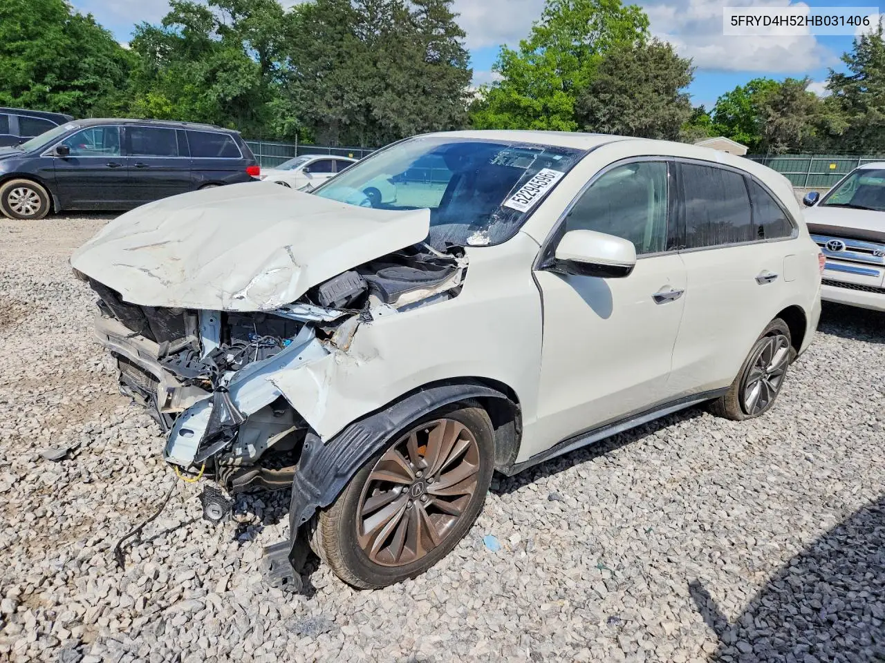 5FRYD4H52HB031406 2017 Acura Mdx Technology