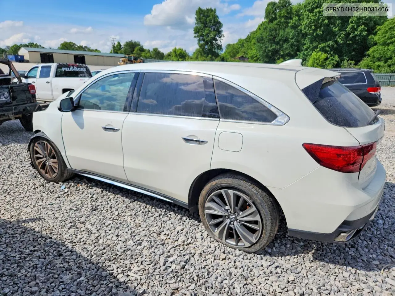 5FRYD4H52HB031406 2017 Acura Mdx Technology