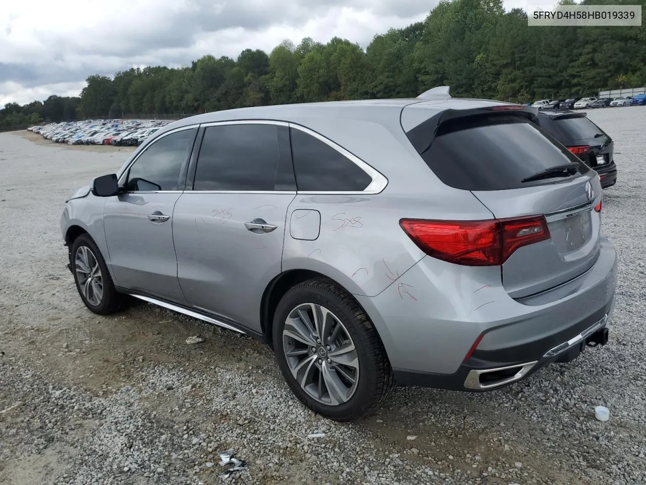 5FRYD4H58HB019339 2017 Acura Mdx Technology