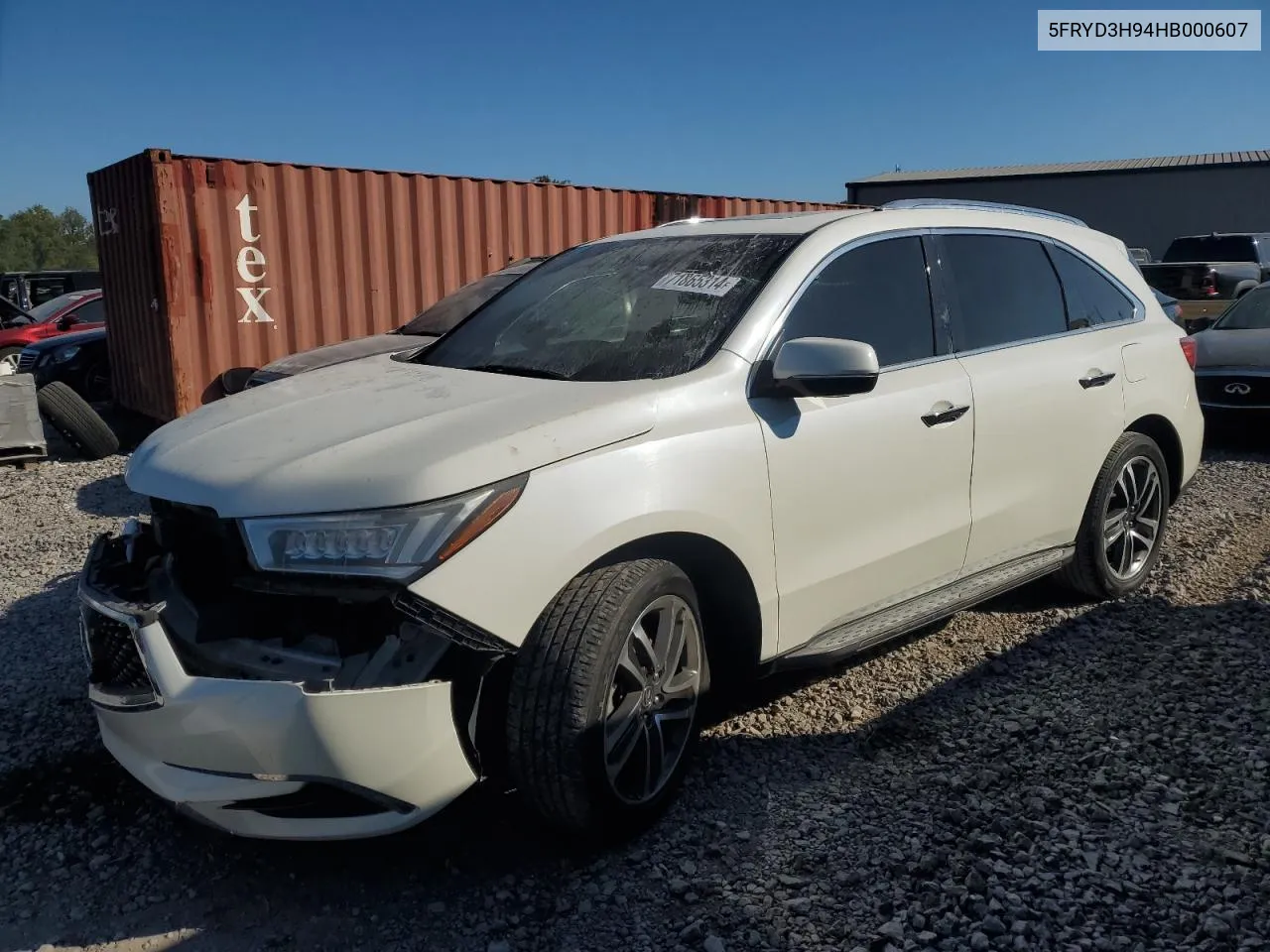 5FRYD3H94HB000607 2017 Acura Mdx Advance