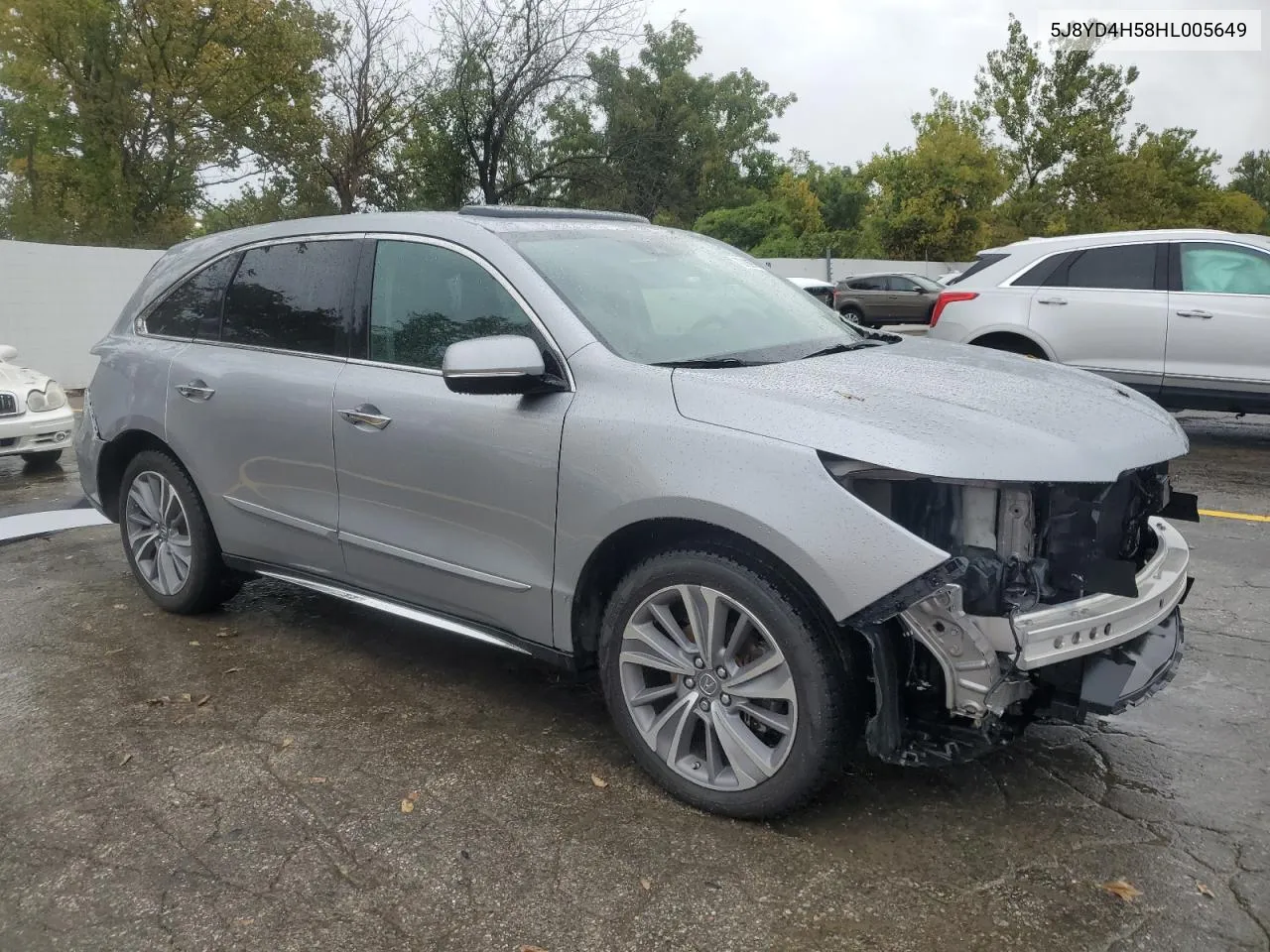 5J8YD4H58HL005649 2017 Acura Mdx Technology