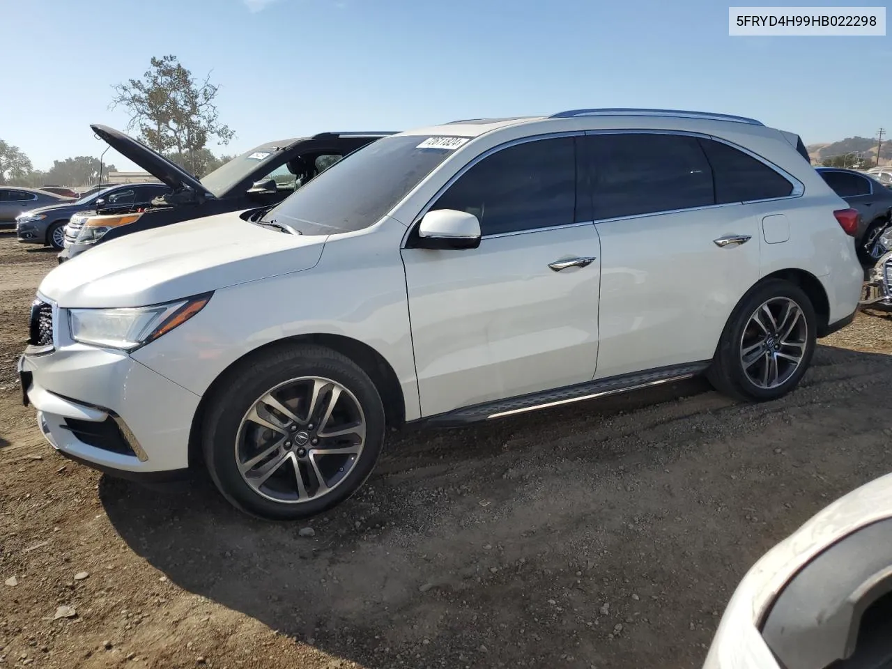 5FRYD4H99HB022298 2017 Acura Mdx Advance