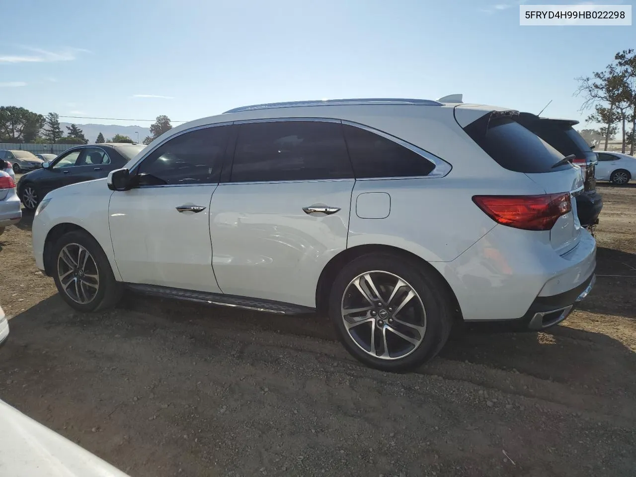 5FRYD4H99HB022298 2017 Acura Mdx Advance