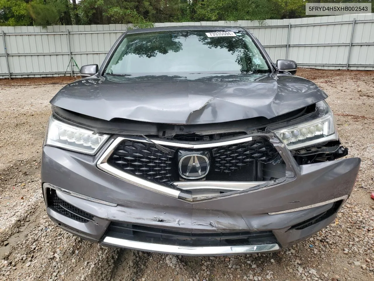 5FRYD4H5XHB002543 2017 Acura Mdx Technology