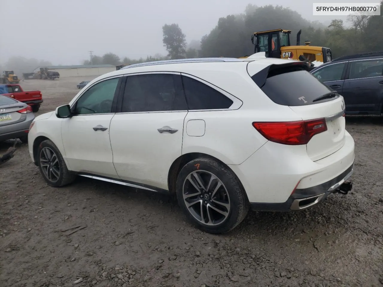 5FRYD4H97HB000770 2017 Acura Mdx Advance