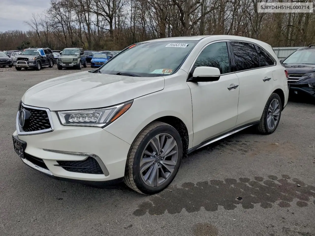 5J8YD4H51HL000714 2017 Acura Mdx Technology