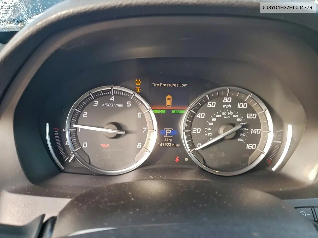 5J8YD4H37HL004779 2017 Acura Mdx
