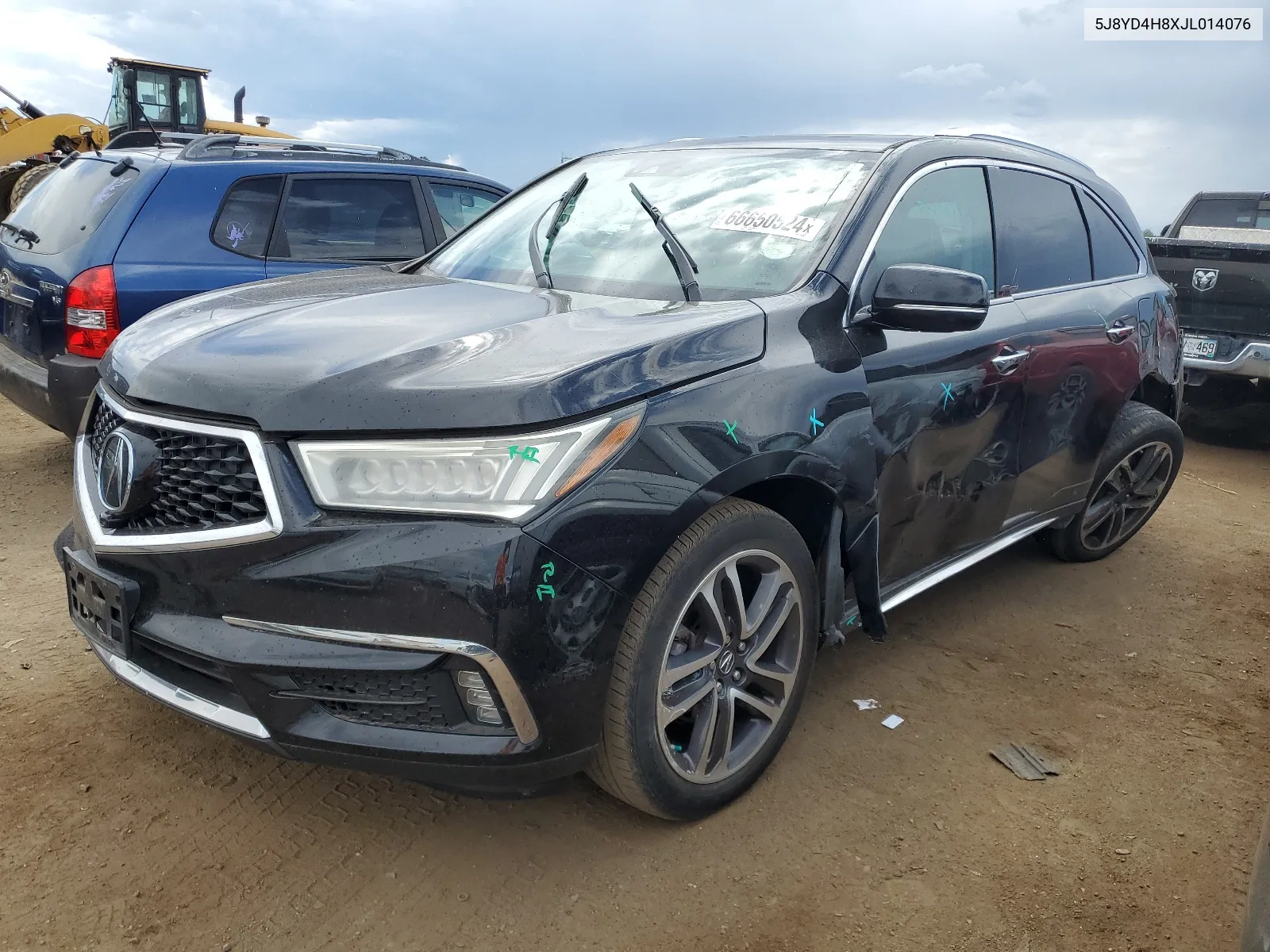 5J8YD4H8XJL014076 2018 Acura Mdx Advance