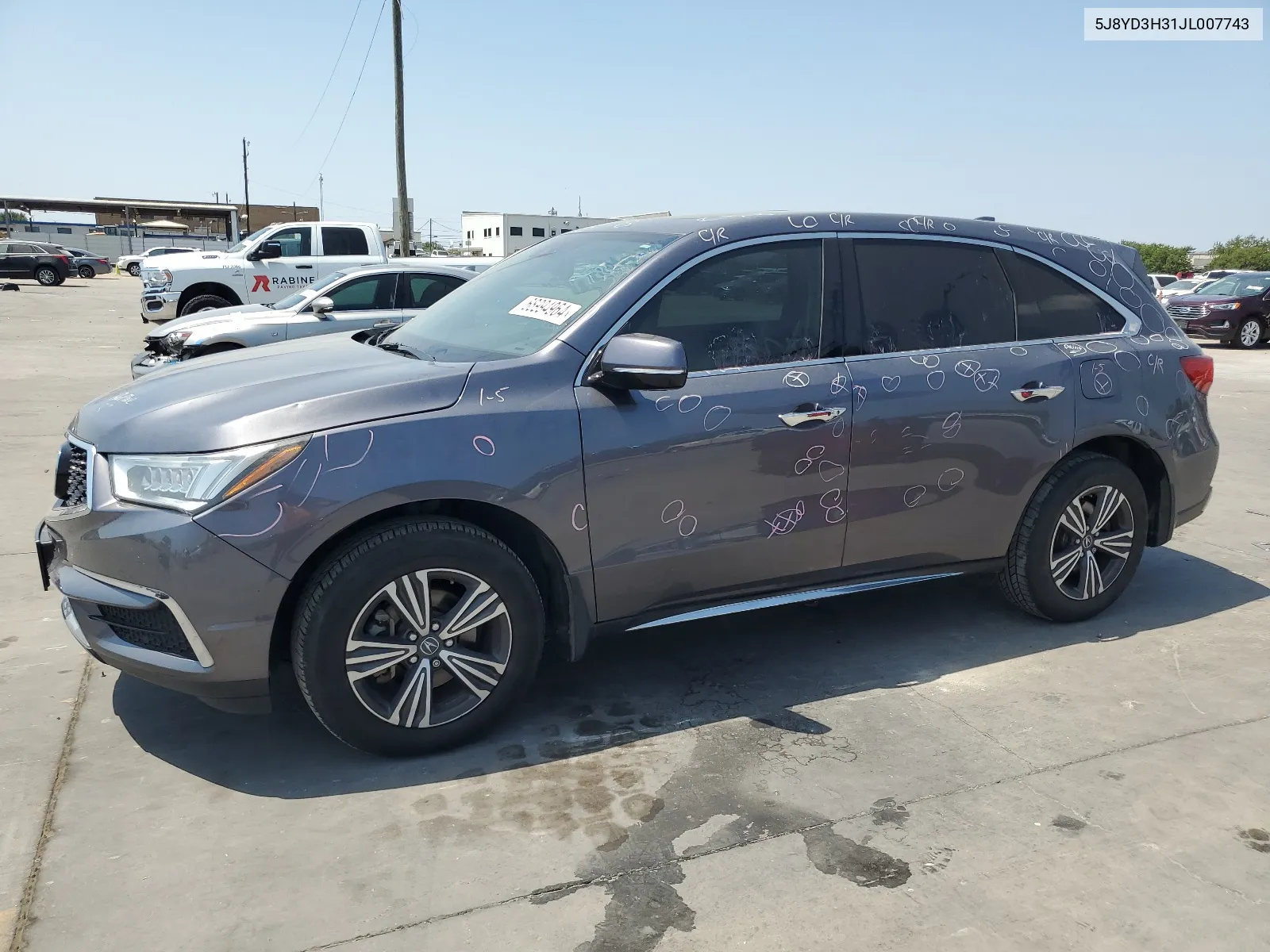 5J8YD3H31JL007743 2018 Acura Mdx