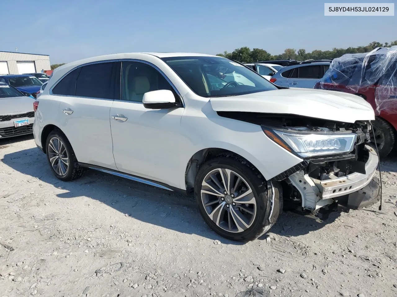 5J8YD4H53JL024129 2018 Acura Mdx Technology