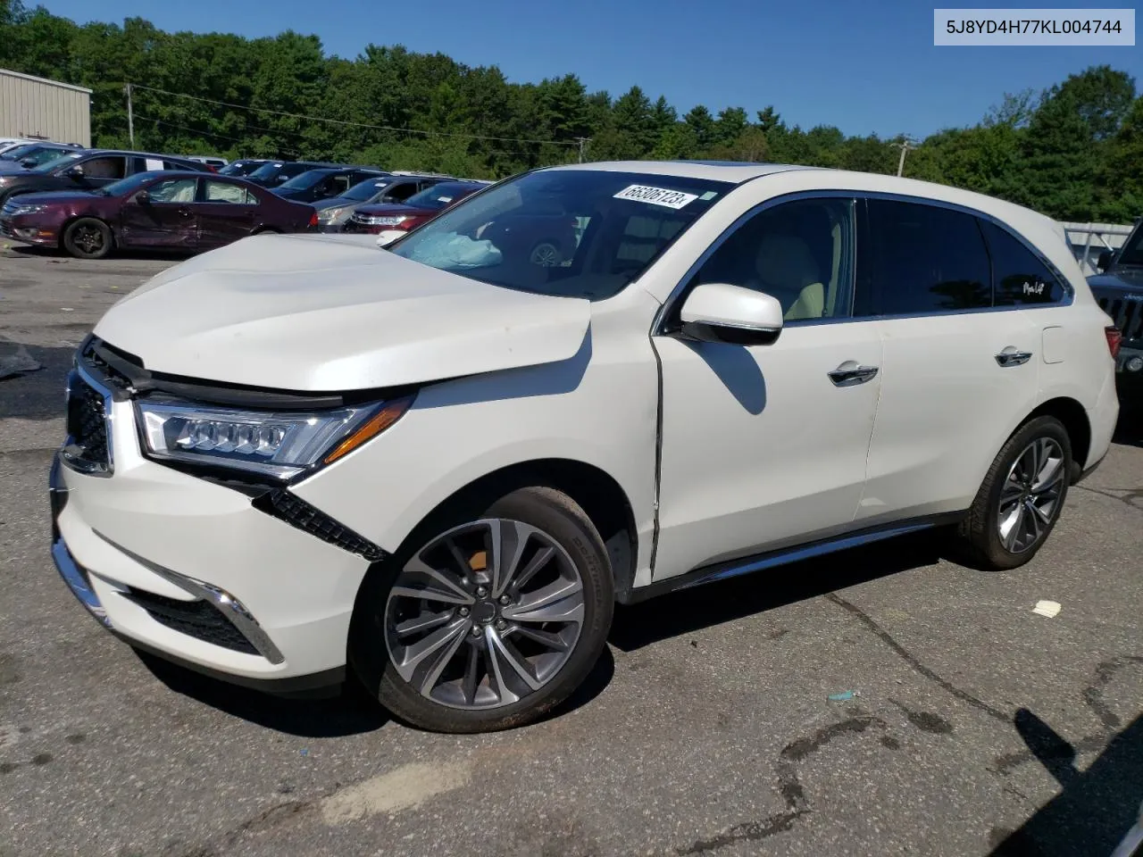 5J8YD4H77KL004744 2019 Acura Mdx Technology