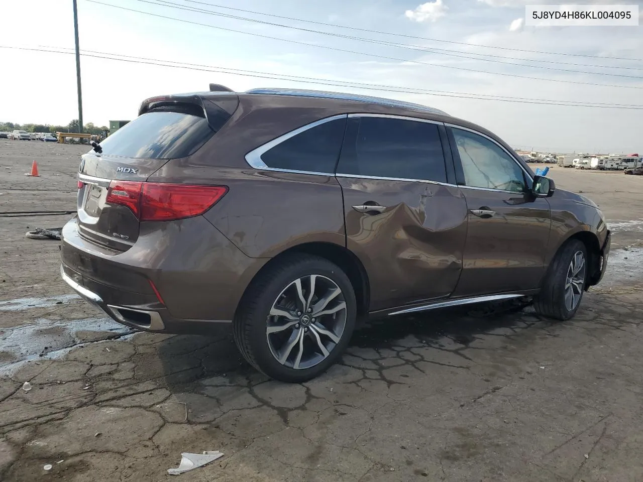 5J8YD4H86KL004095 2019 Acura Mdx Advance