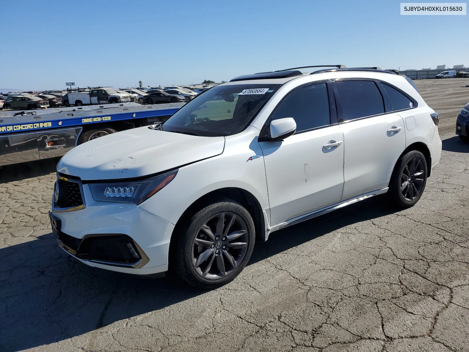 5J8YD4H0XKL015630 2019 Acura Mdx A-Spec