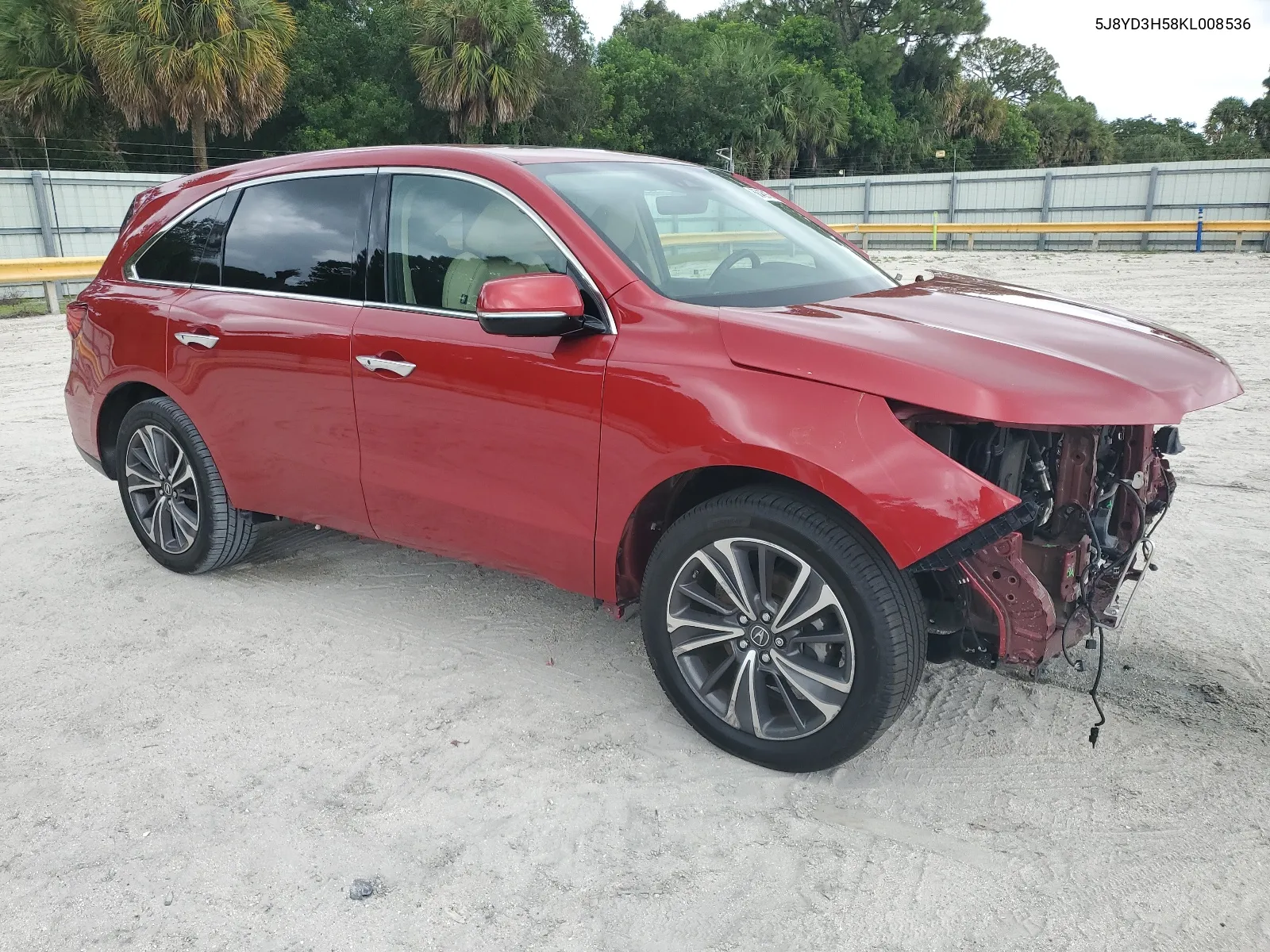 5J8YD3H58KL008536 2019 Acura Mdx Technology