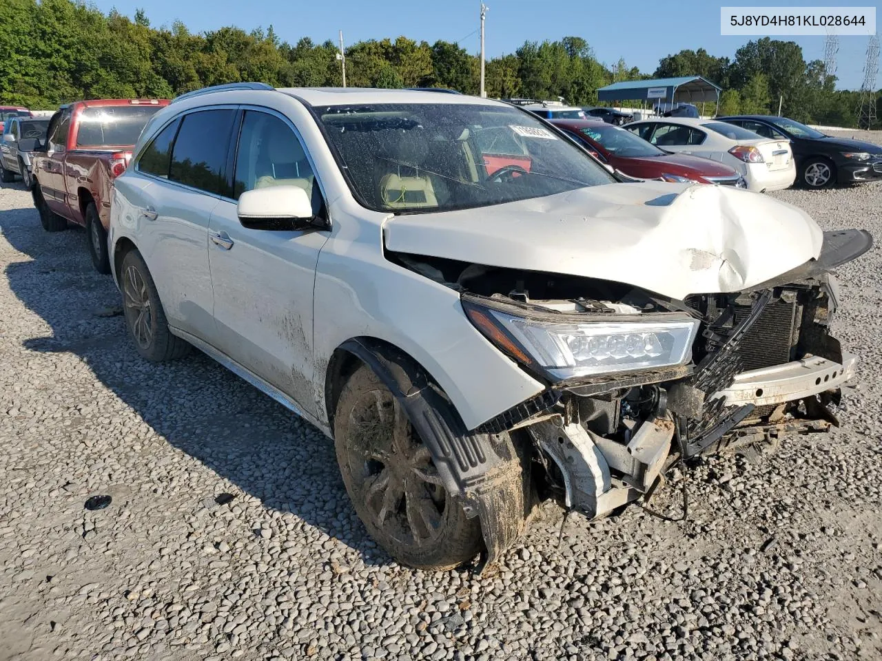 5J8YD4H81KL028644 2019 Acura Mdx Advance