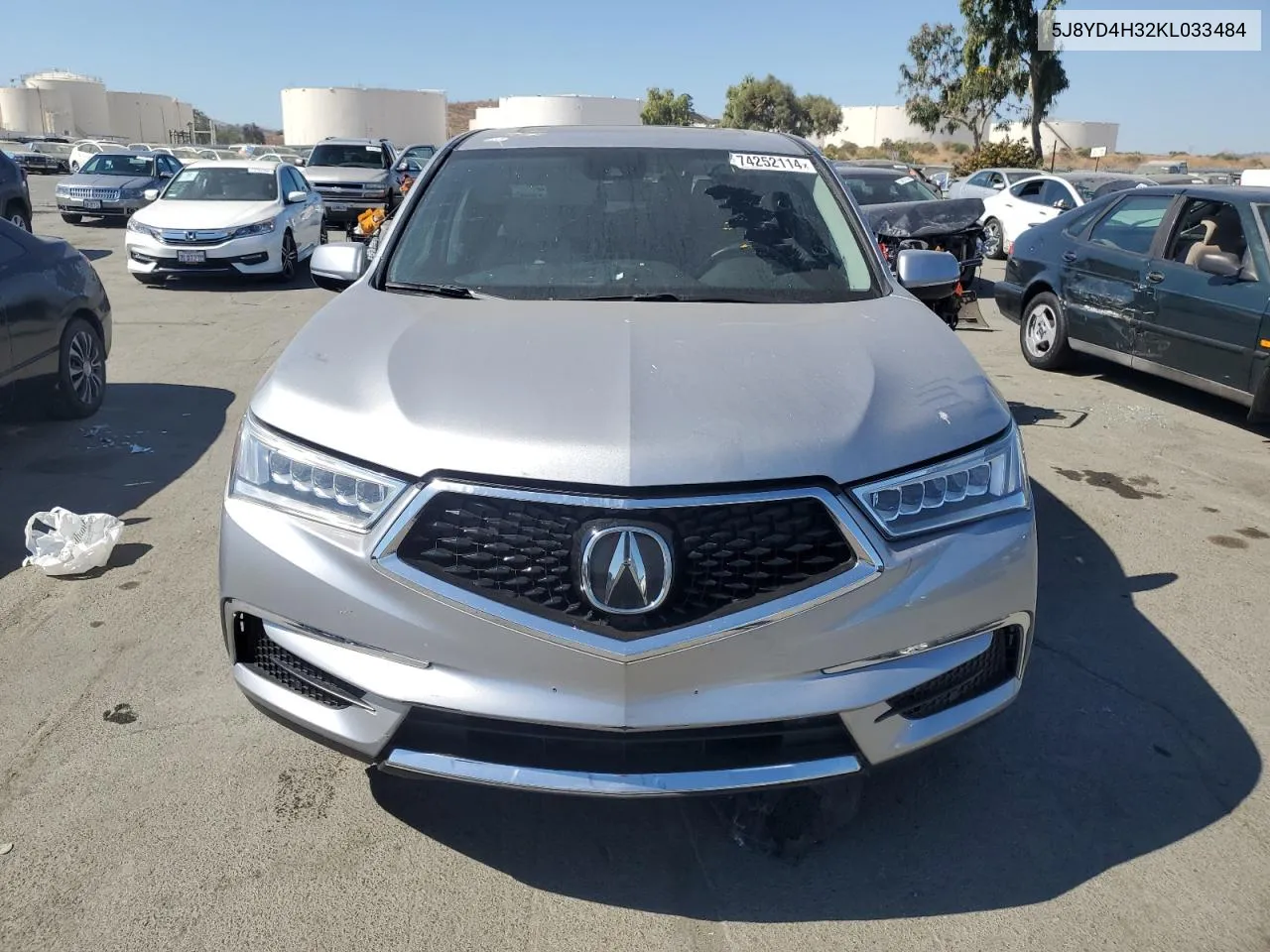 5J8YD4H32KL033484 2019 Acura Mdx