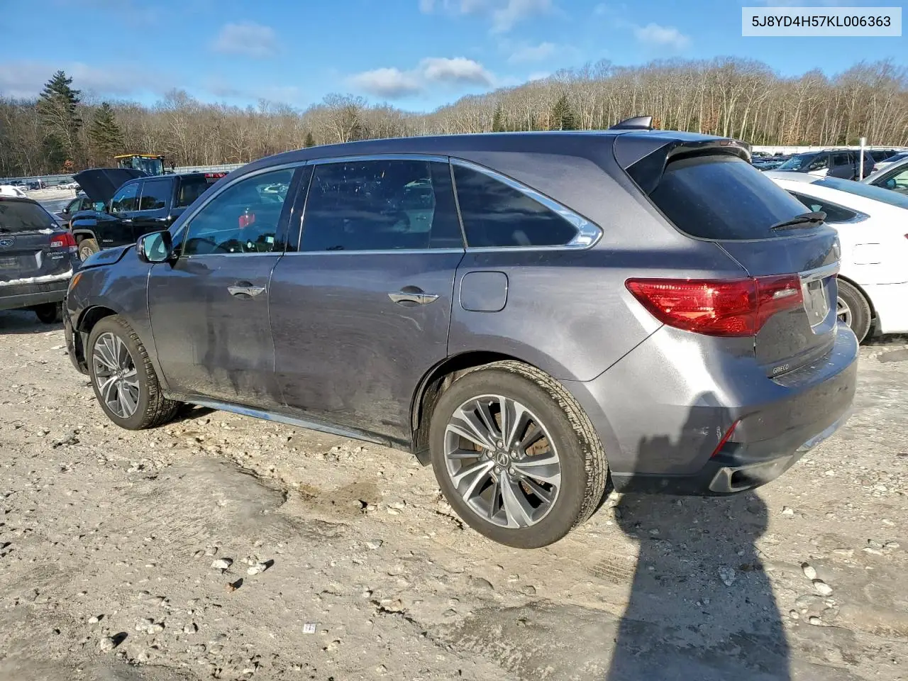 5J8YD4H57KL006363 2019 Acura Mdx Technology